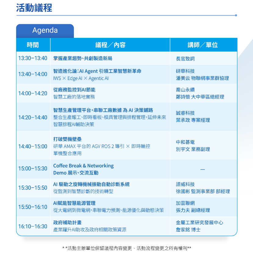 AI NEXT 2026｜智造新動能・自主新未來 產業論壇