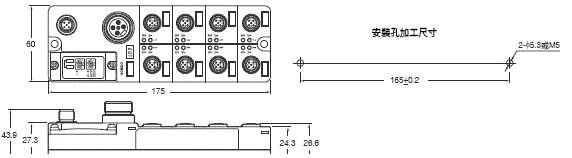 DRT2-[]D04CL(-1) / []D08C(-1) / []D08CL(-1) / []D16C(-1) / []D16CL(-1) 外觀尺寸 4 