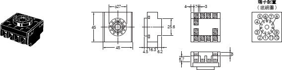 E5CS 外觀尺寸 11 