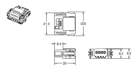 DCN4-[][]4D 外觀尺寸 2 