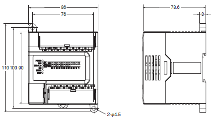 CP1E 外觀尺寸 5 