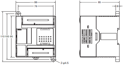 CP1E 外觀尺寸 4 