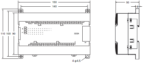 CP1E 外觀尺寸 18 