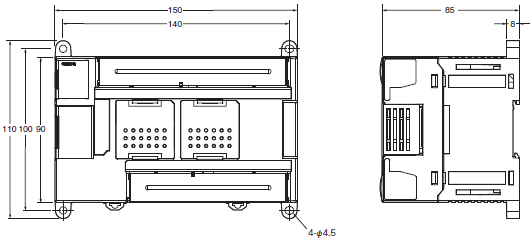 CP1E 外觀尺寸 10 