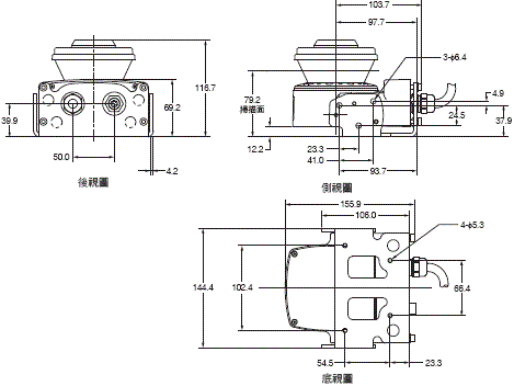 OS32C 外觀尺寸 4 