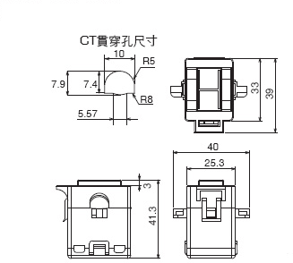 ZN-CTX / CTS / CTM 外觀尺寸 2 