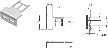 D4SL-N, D4SL-NSK10-LK[] 外觀尺寸 8 