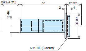 3Z4S-LE VS-MC Series (φ16 Straight lens-barrel Type) 外觀尺寸 3 