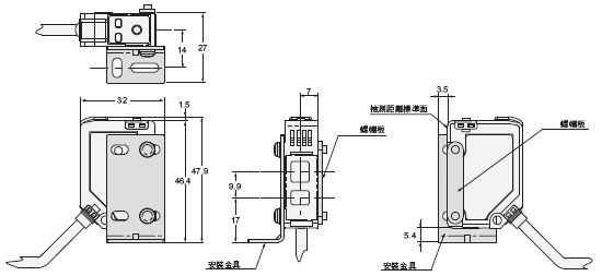 E3NC 外觀尺寸 34 