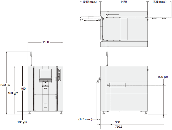 VT-S730 外觀尺寸 1 