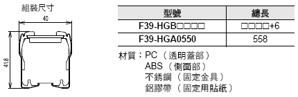 F3SG-R 系列 外觀尺寸 38 