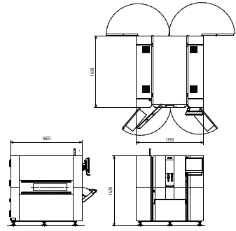 VT-X700 / VT-X900 外觀尺寸 1 