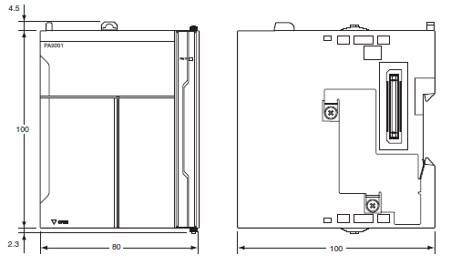 NX-PA / PD 外觀尺寸 1 