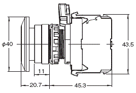 A22NN / A22NL 外觀尺寸 20 