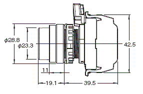 A22NN / A22NL 外觀尺寸 17 