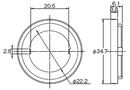 A22NN / A22NL 外觀尺寸 54 