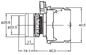 A22NN / A22NL 外觀尺寸 26 