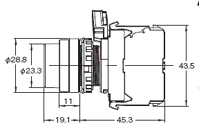 A22NN / A22NL 外觀尺寸 16 