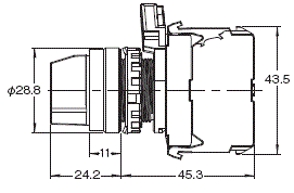 A22NS / A22NW 外觀尺寸 6 