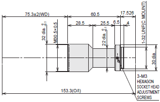 3Z4S-LE VS-TCH Series 外觀尺寸 1 