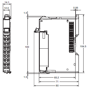 NX-CIF 外觀尺寸 1 