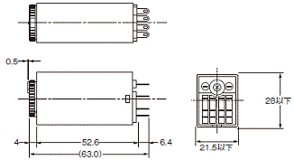 H3Y-[]-B 外觀尺寸 3 