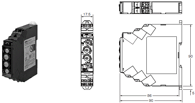 H3DT-F 外觀尺寸 1 