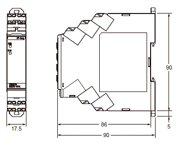 K8DT-PH 外觀尺寸 1 