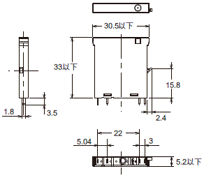 G3RV-SR 外觀尺寸 5 