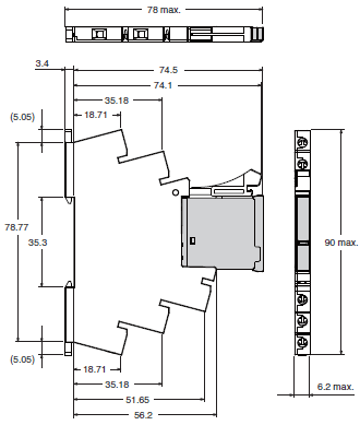 G2RV-SR 外觀尺寸 7 