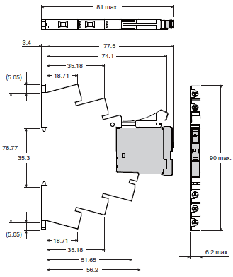 G2RV-SR 外觀尺寸 9 