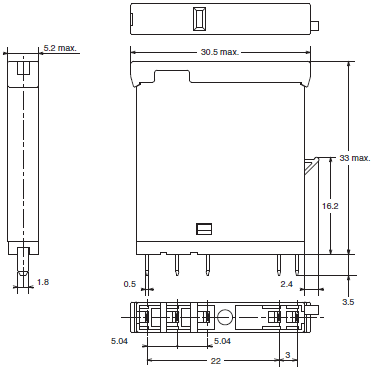 G2RV-SR 外觀尺寸 12 