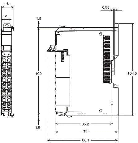 NX-ILM400 外觀尺寸 1 