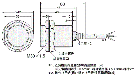 E2EQ-[]-IL[] 外觀尺寸 4 