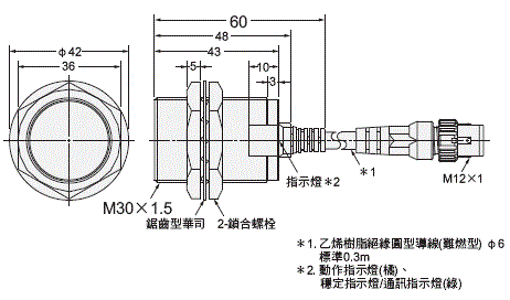 E2EQ-[]-IL[] 外觀尺寸 8 