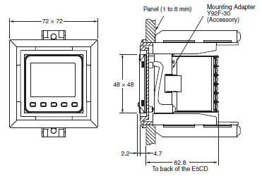 E5CD / E5CD-B 外觀尺寸 25 