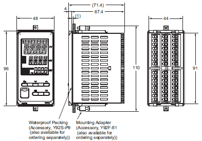 E5ED / E5ED-B 外觀尺寸 3 