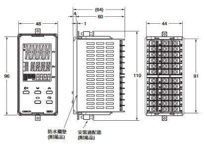 E5ED / E5ED-B 外觀尺寸 2 