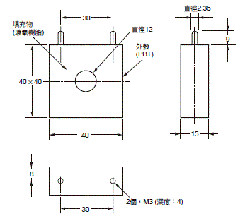 E5ED-800/E5ED-B-800 外觀尺寸 19 