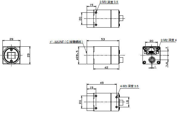 STC / FS 系列 外觀尺寸 2 