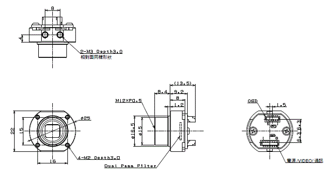 STC / FS 系列 外觀尺寸 60 