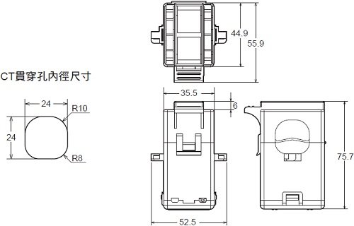 K6CM 外觀尺寸 8