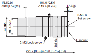 3Z4S-LE VS-TEV Series 外觀尺寸 2 