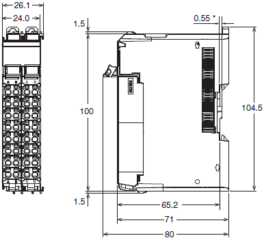 NX-TC 外觀尺寸 4 