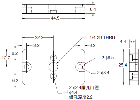 V430-F 系列 外觀尺寸 4 