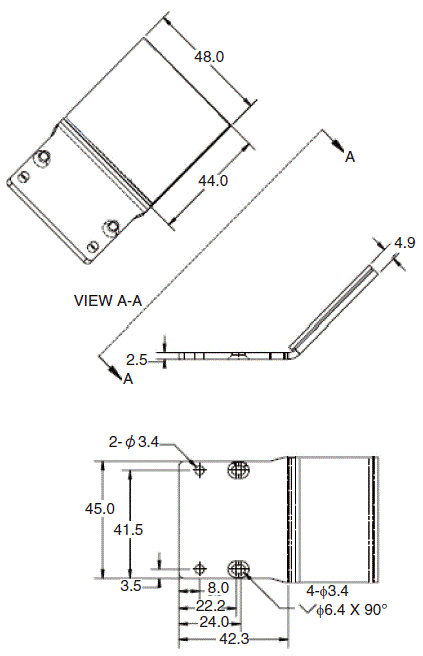 V430-F 系列 外觀尺寸 6 