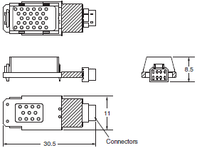 ES2-HB-N / THB-N 外觀尺寸 2 