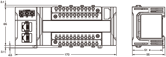 GI-SMD / SID 外觀尺寸 1 