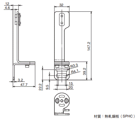 F3SG-SR / PG 系列 外觀尺寸 32 