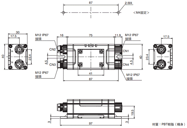 F3SG-SR / PG 系列 外觀尺寸 35